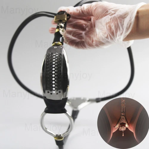 Male Female Stainless Steel Chastity Belt Invisible Pants Cage Adjustable Device - Picture 4 of 12