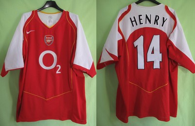 henry o2 arsenal jersey