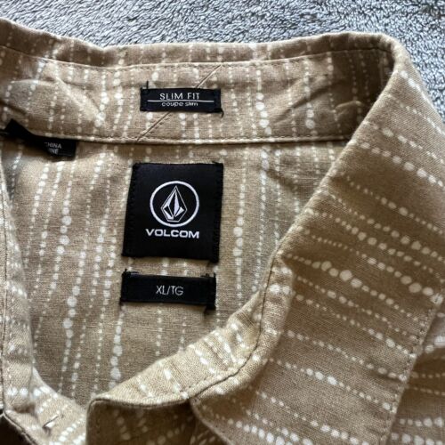 Volcom Shirt Mens XL Slim Fit Dot Pattern - Picture 3 of 7