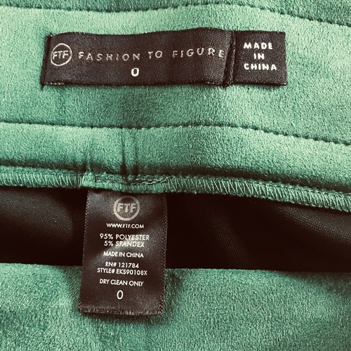 NEW FTF Fashion to Figure SZ 0 (12)Pant Soft Microfiber Stretch Waistband Career - Picture 4 of 6