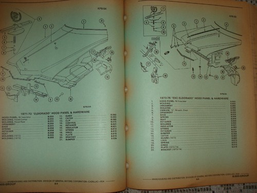 1967-1975 CADILLAC PARTS BOOK SET CATALOGS TEXT & ILLUSTRATIONS 74 73 72 71 70 - Picture 6 of 8