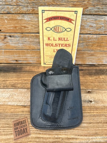 Ken Null Black Horsehide Leather UNS IWB Holster For Colt Government 45 1911 5"