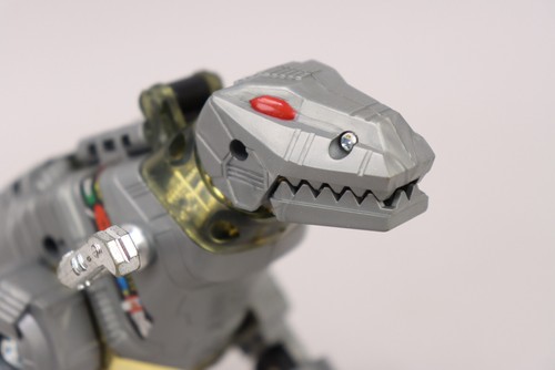 1985 Hasbro Transformers G1 Grimlock Complete w/Stickers, Stats, Inst. & Decoder - Picture 3 of 12