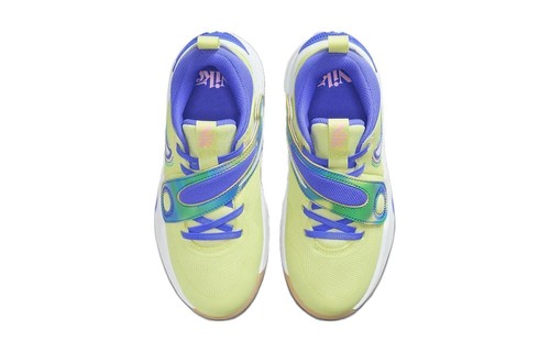 Nike Team Hustle D11 SE Low Luminous Green Ultramarine - FN6676-300 - Picture 4 of 6