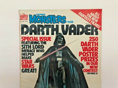 Famous Monsters Magazine #148. Oct 1978. Star Wars Darth