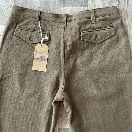 NWT VTG Woolrich Big Horn Wool Blend Pants Men’s Size 40x30 Olive Lined # 1550 - Picture 9 of 12