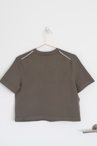 Lululemon Boxy Knit T-Shirt in Olive Green size XS - Picture 3 of 7