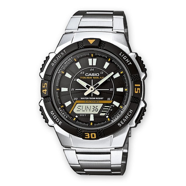 CASIO Herrenuhr Solar Weltzeit Stoppuhr Timer Alarm LED AQ-S800WD-1EVEF CASIO Herrenuhr Solar Weltzeit Stoppuhr Timer Alarm LED AQ-S800WD-1EVEF