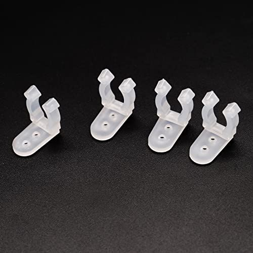 mxuteuk 100 Stck. 3/8 Zoll Klar LED Seil Licht Clips Halter, Montage - Bild 4 von 5