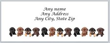 Personalized Address Labels Row of Cute Dogs AC 532 