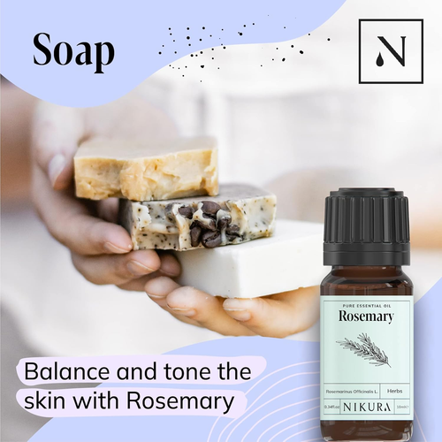 Nikura | Rosemary Oil for Hair Growth - 100Ml | Pure Rosemary Essential Oil for - Picture 4 of 12
