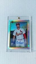 Red Hot Prospect!!!Dylan Carlson 2020 Bowman Chrome SP Refractor Auto 10/30, 