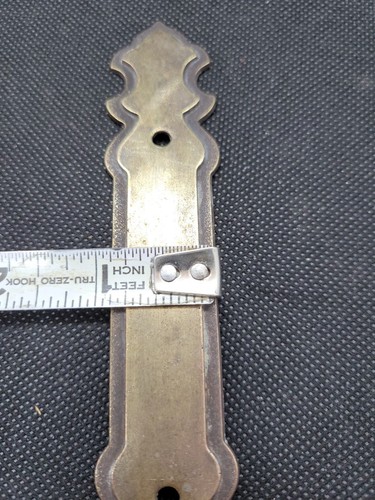 4 Vintage Messing Möbel Hardware Rückenplatte Zug Rosette 3" Mitte - Bild 6 von 8
