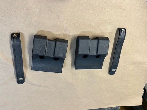 73-79 Ford Truck Supercab Rear Seat Bumpstops & Straps OEM 1973-1979 - Picture 2 of 3
