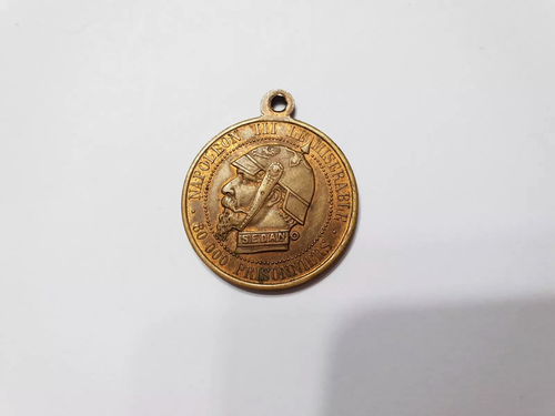 France 1870 Satiric Medal Napoleon III Vampire Le Miserable 80k Prisoners COOL - Picture 3 of 8