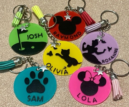 Personalised Keyring, Any Character, Any Name, Novelty Gift, Present - Picture 2 of 26