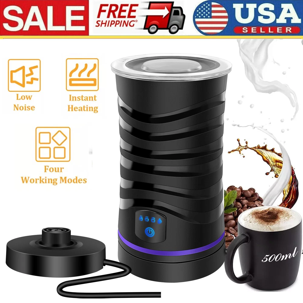 Milk Frother, Stainless Steel Milk Steamer, Automatic Foam Maker For Coffee, Tea