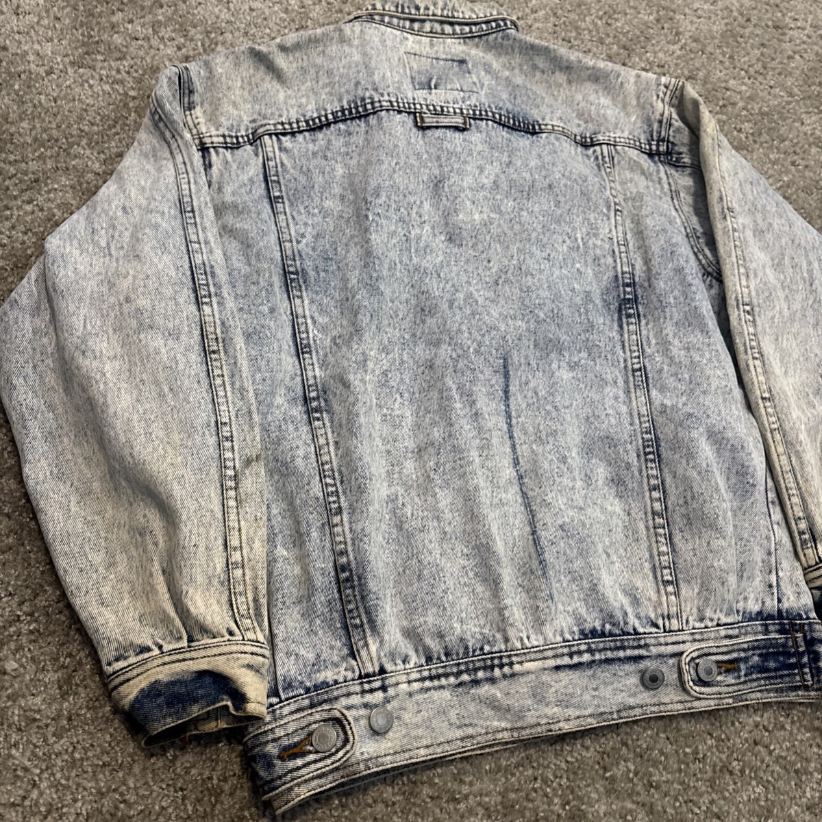 ジャケット・アウター vintage STONE  90s Vintage Streewear Avant Garde Japanese Stone Washed Racing Leather