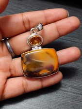 Solid 925 Sterling Silver Mookaite Jasper Gemstone Pendant Jewelry Gift For Her