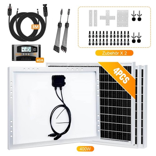 400W Solarpanel Solarmodul Balkon Solaranlage Komplettset Solar Set Photovoltaik - Bild 3 von 14