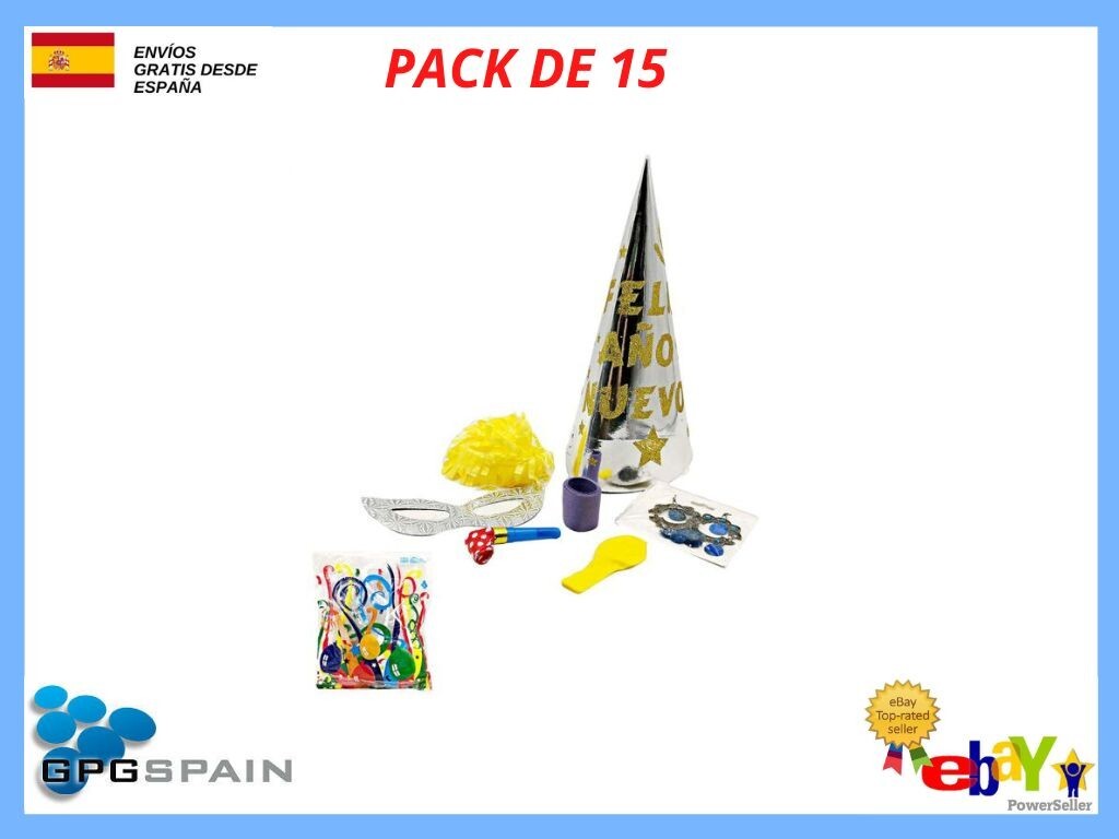 Pack De 15 Bolsa Cotillon Azul Envió 24Horas
