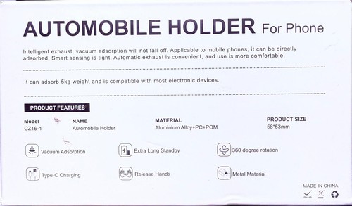SUPPORT téléphone pour voiture | DESIGN ORIGINAL | Modèle CZ16-1 - Photo 3 sur 7