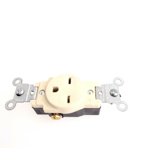Leviton 5029 15 Amp 250 Volt Einzelne Buchse Elfenbein Farbe Single USA Verkäufer - Bild 9 von 12