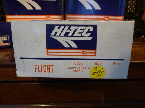 RARE NOS & UNWORN VINTAGE RETRO EARLY 1990'S HI-TEC FLIGHT TRAINER BOOTS SIZE 4 - Picture 20 of 23