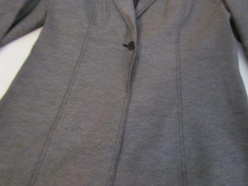 Neu mit Etikett Anne Klein Blazer 2 Anzüge Größe 8 fein schwarz-weiß gestreift gefüttert Org. 320,0 $ - Bild 4 von 4