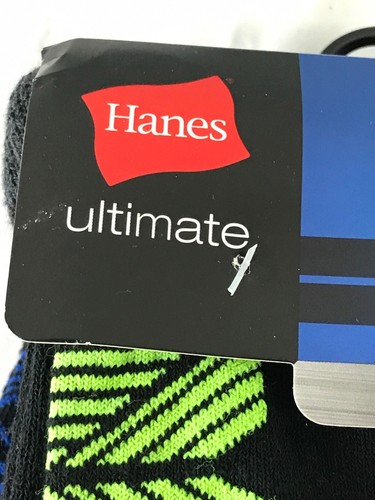 HANES ULTIMATE 10 Pair Value Pack of Boys White Crew Socks Large- New - Picture 2 of 8