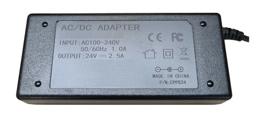 ADAPTADOR DE FUENTE DE ALIMENTACIÓN CASIO MZ-X500 TECLADO DE PIANO DIGITAL 24V 2.5A - Imagen 2 de 3