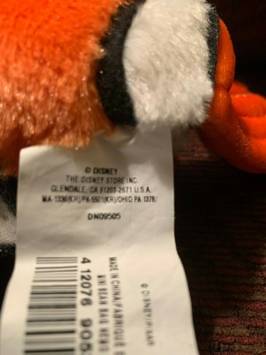 Disney Finding Nemo Plush Stuffed Animal Authentic Disney Store 10" Mini Bean - Picture 6 of 6