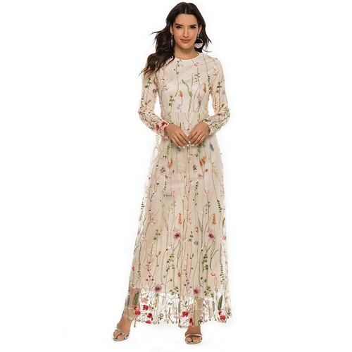 Muslim Women Long Sleeve Maxi Dress Abaya Kaftan Robe Dubai Arab Robe Cocktail - Bild 81 von 124