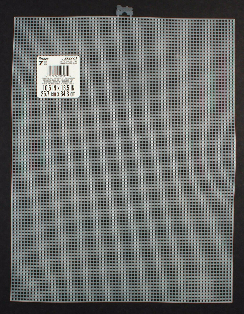 Durable Artist Plastic Canvas 7 Count, 13 X 22 Inch - Clear Crafting