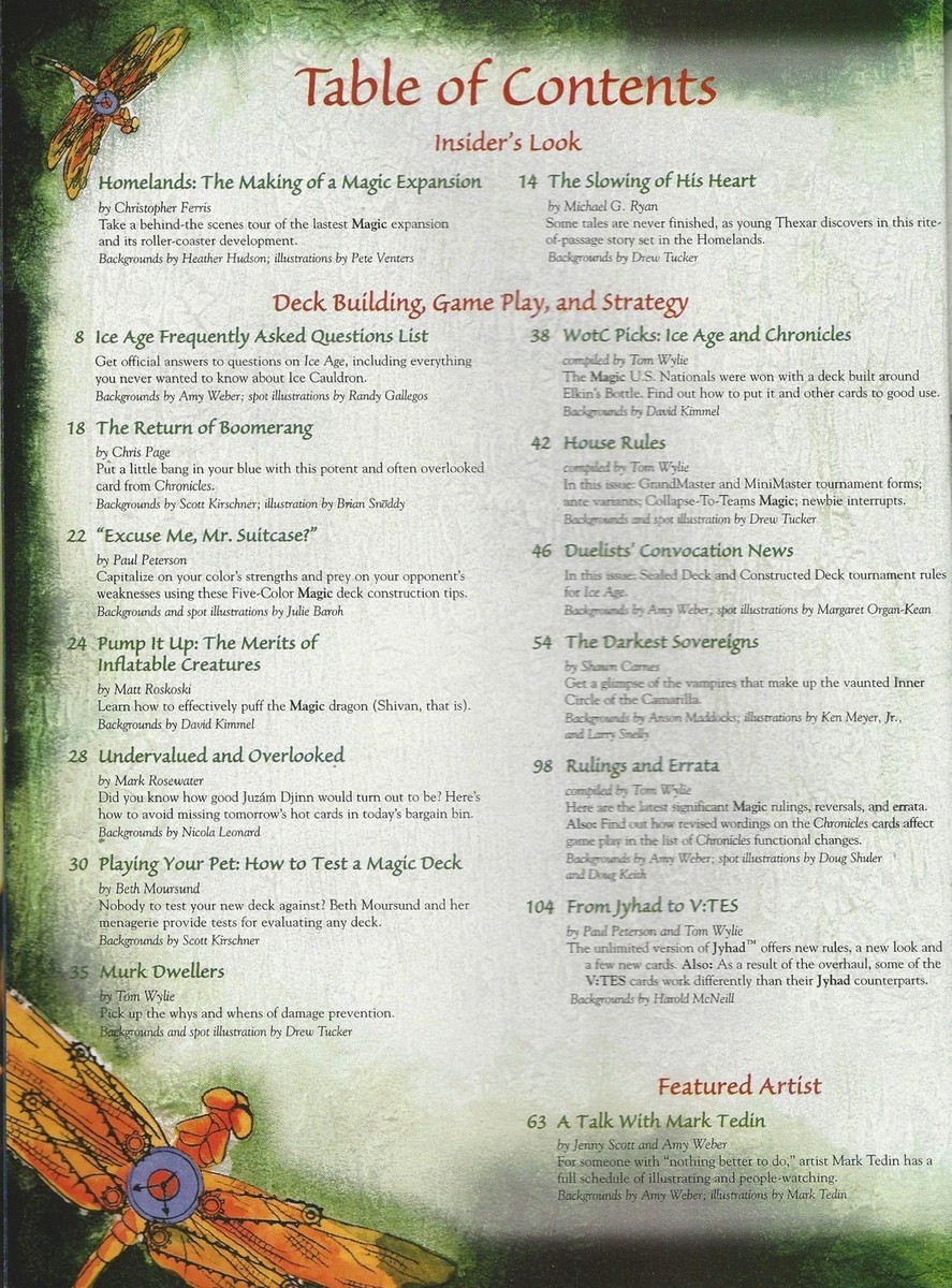 Duelist The Official Deckmaster Magazine #4 Magic MTG
