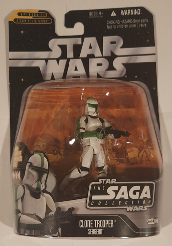 STAR WAR CLONE TROOPER SERGEANT SAGA COLLECTION #060 GREEN ACTION FIGURE NEW - 第 1/3 張圖片