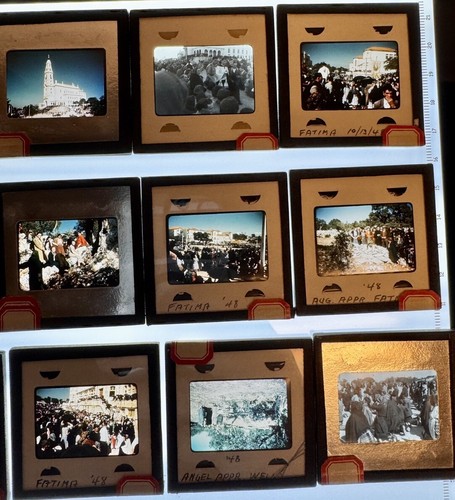 60 Original Photo Negatives Glass Plates Slides Lourdes Fatima Miraculous Medal - Picture 8 of 21