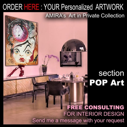 psychedelic art contemporary artist pop painting original vampire dolls cartoon - Picture 7 of 24