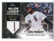 2022 Topps Update Major League Material Relic Black Luis Robert (White Sox)/199