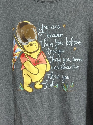 Disney Parks UK Regno Unito Epcot Winnie The Pooh camicia donna grande usata in ottime condizioni - Foto 2 di 12