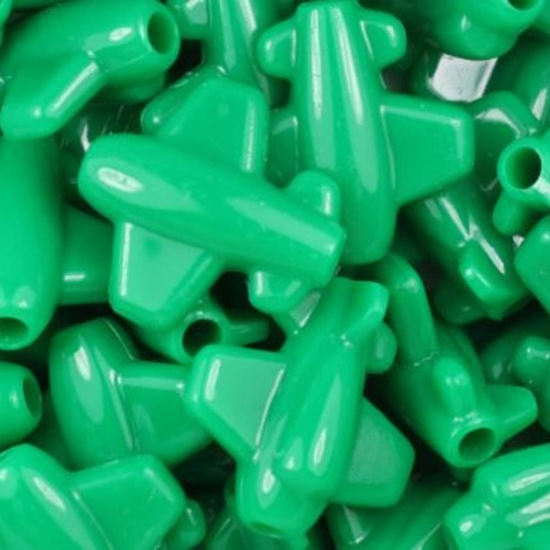 10x Plane Shaped Pony Beads ideal for personalised dummy clips Bracelets - Picture 23 of 25