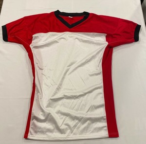 Details about NEW Vintage Men's 5XL Mesh Football Jersey - Red White Black Details about NEW Vintage Men's 5XL Mesh Football Jersey - Red White Black