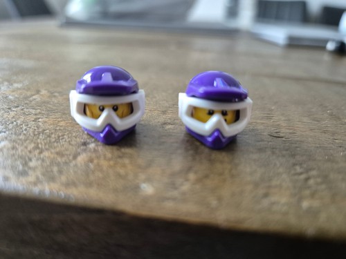 2 x Lego Minifigure Head Novelty Fun Valve Presta Schrader Dust Caps Dirt Bike - Picture 5 of 12