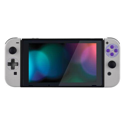 Custom Classics SNES Dpad Version Shell Full Buttons for Nintendo Switch Joy con - Picture 10 of 11