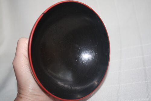 Lot - 17 Vintage SAKE RICE Bowls CUPS Red BLACK Gold Some WOOD LAQUER Sakazuki - Picture 18 of 18