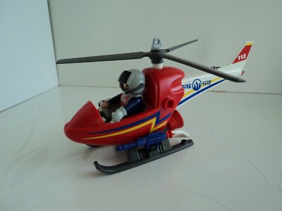 Playmobil – 4824 – Hélicoptère De Pompier – Jeu De Construction – Avec Notice – Dès 4 Ans