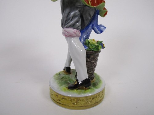 Aelteste Volkstedter Porzellanfigur Gärtner, ca. 21 cm H 1G4621 - Picture 6 of 7
