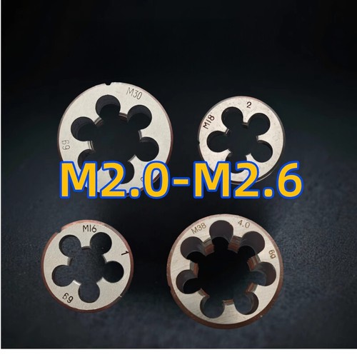 1pcs Metric Right / Left Hand Die M2/M2.3/M2.6 Fine / Coarse Threading Tools - Picture 1 of 20