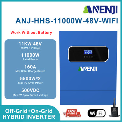 11000W On-Grid+Off-Grid Solar Inverter Wechselrichter 160A 48V 500V 2*MPPT +WIFI