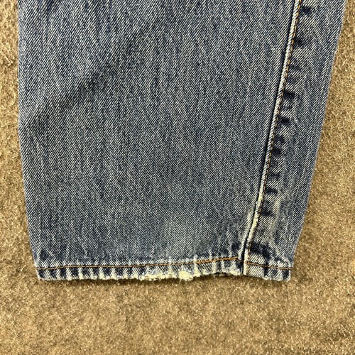 Levis 501 Jeans Herren 34x34 Blau Straight Leg Regular Fit Medium Wash Distressed - Bild 3 von 19